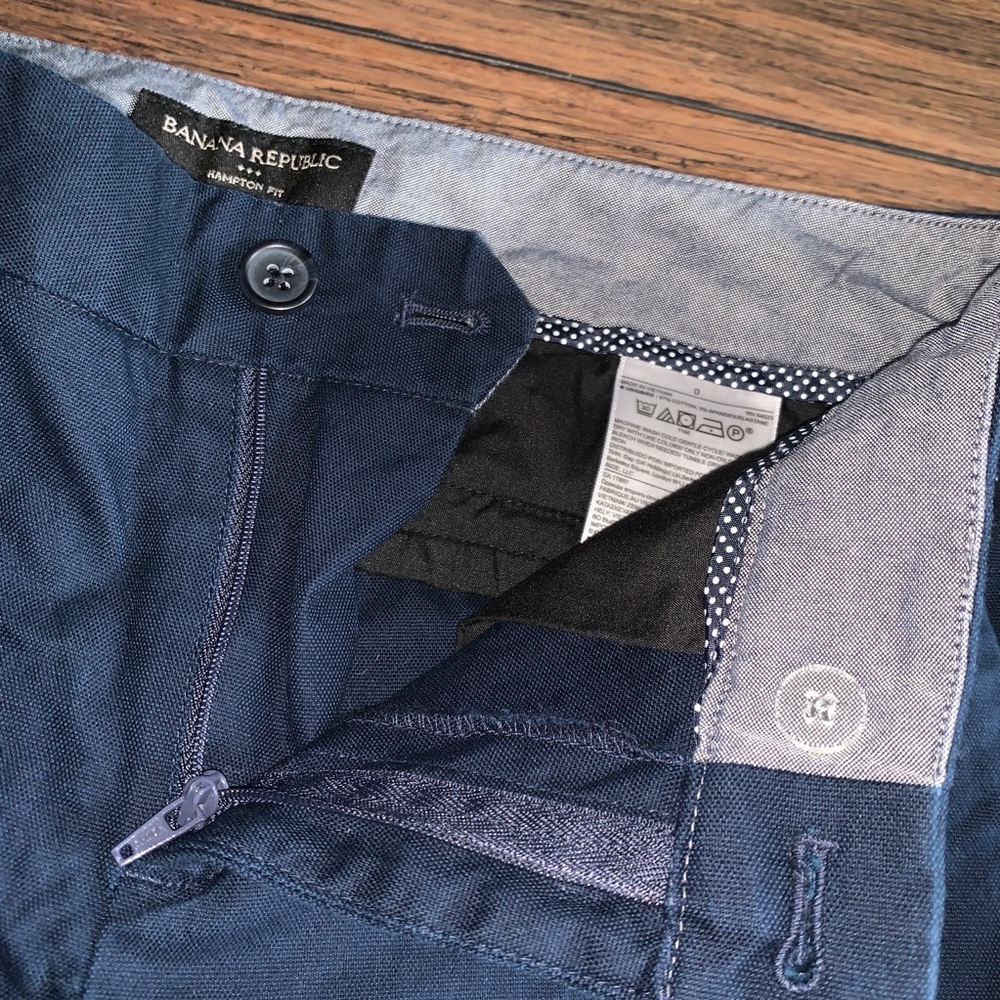 Banana Republic Hampton Fit Navy Blue Pant - Picture 5 of 8